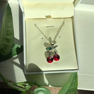 Cheeky and cute cherry necklace